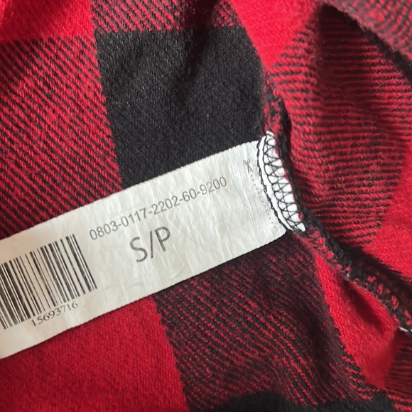 Red Plaid Button Down Shirt Small - Picture 5 of 6